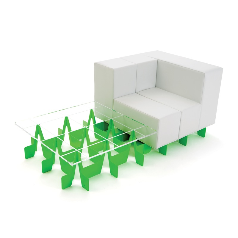 Illustration for article titled Oi Modular Sofa Makes me Think of Albino Tetris, Shipping Now